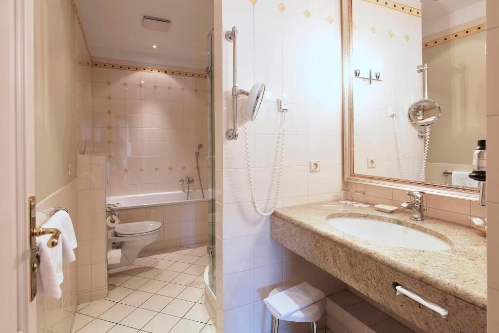 free toiletries, hair dryer, bathrobes, slippers