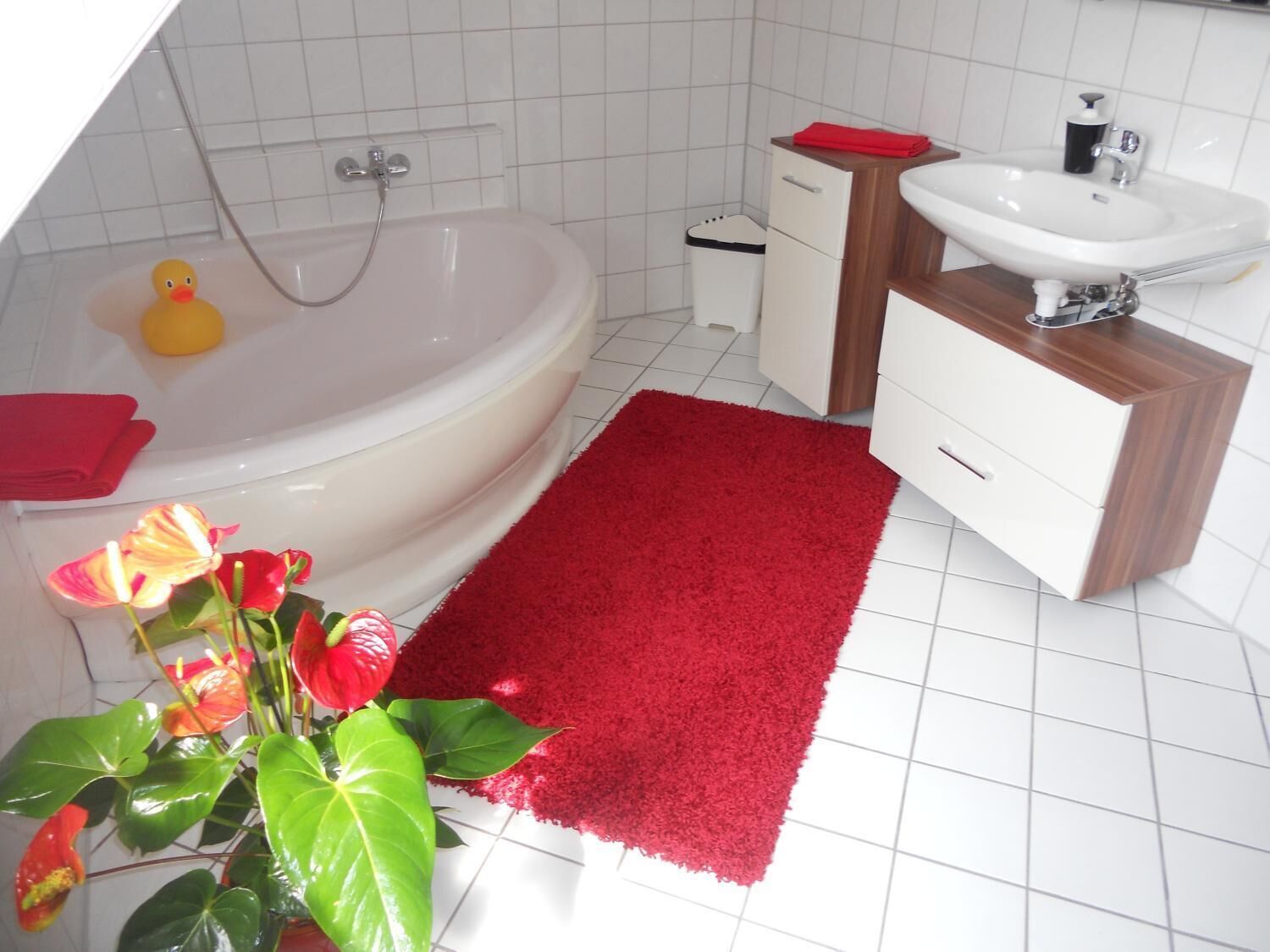 free toiletries, hair dryer, towels