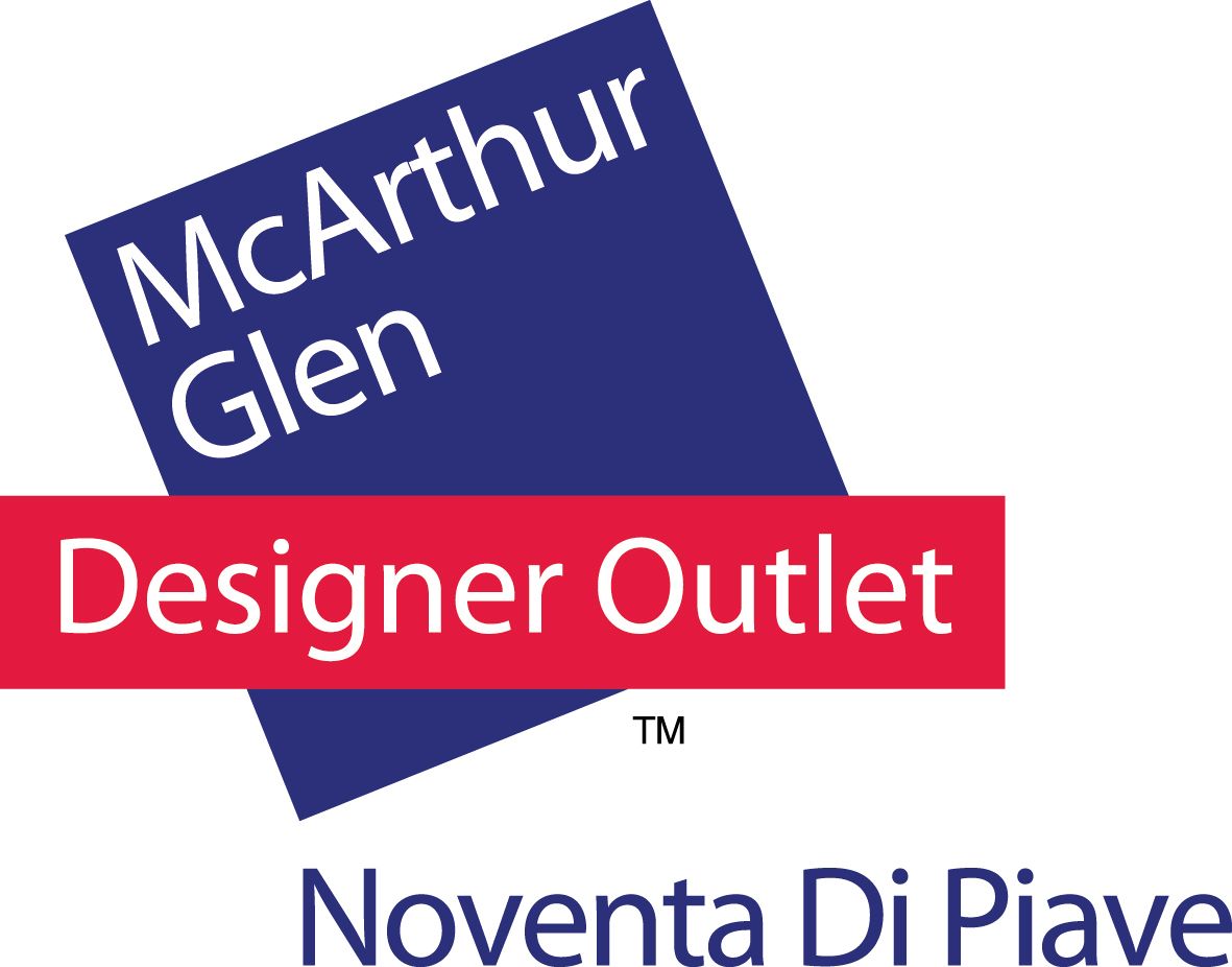 Un logo con il testo "McArthur Glen Designer Outlet" e "Noventa Di Piave".