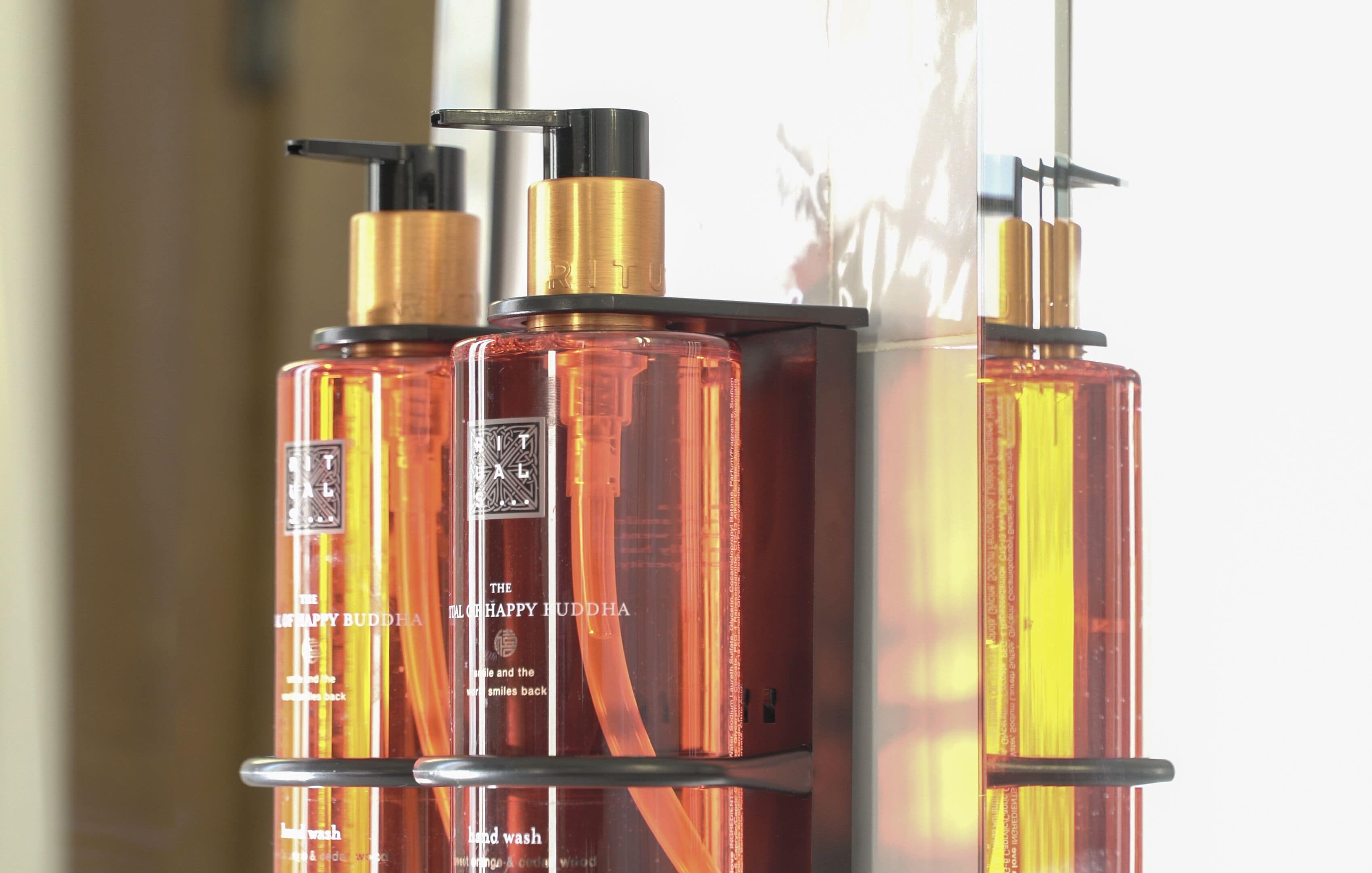 eco-friendly toiletries, hair dryer, bathrobes, slippers