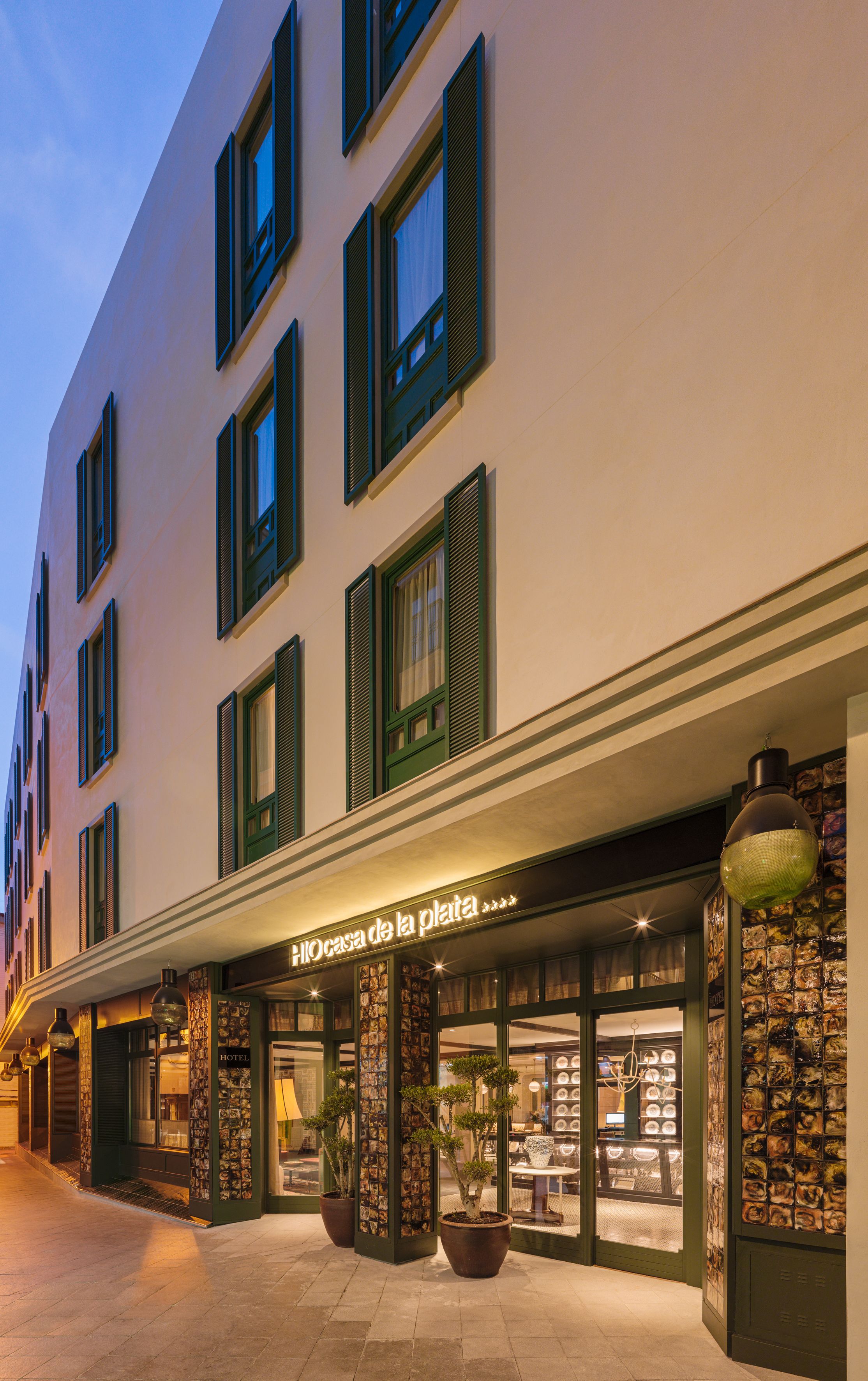 front of property – evening/night