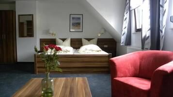 Desk, iron/ironing board, free WiFi, bed sheets