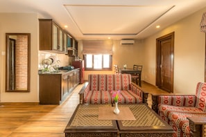 Superior Apartment, 1 Bedroom, Kitchenette, Garden View | Minibar, in-room safe, individually decorated, individually furnished - Himalayan Ghar (Kathmandu)