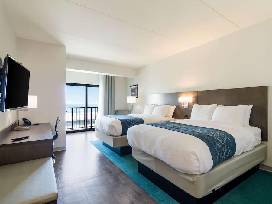 Desk, laptop workspace, blackout curtains, soundproofing