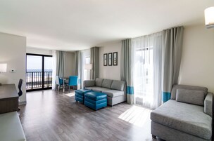 Desk, laptop workspace, blackout curtains, soundproofing