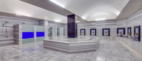 Sauna seca, sauna a vapor, banho turco/hammam