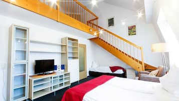 Hypo-allergenic bedding, desk, soundproofing, iron/ironing board