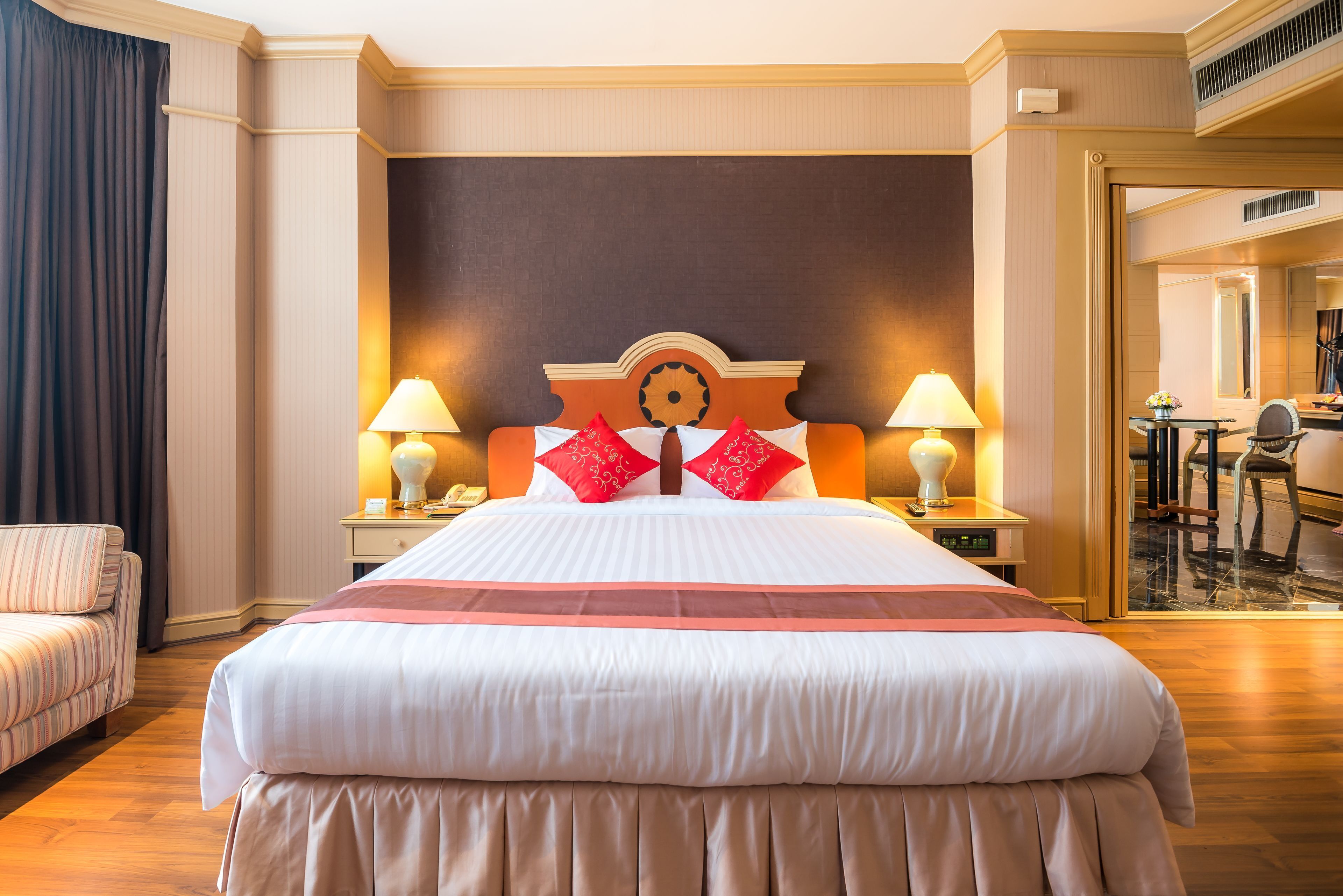 Minibar, in-room safe, desk, blackout curtains