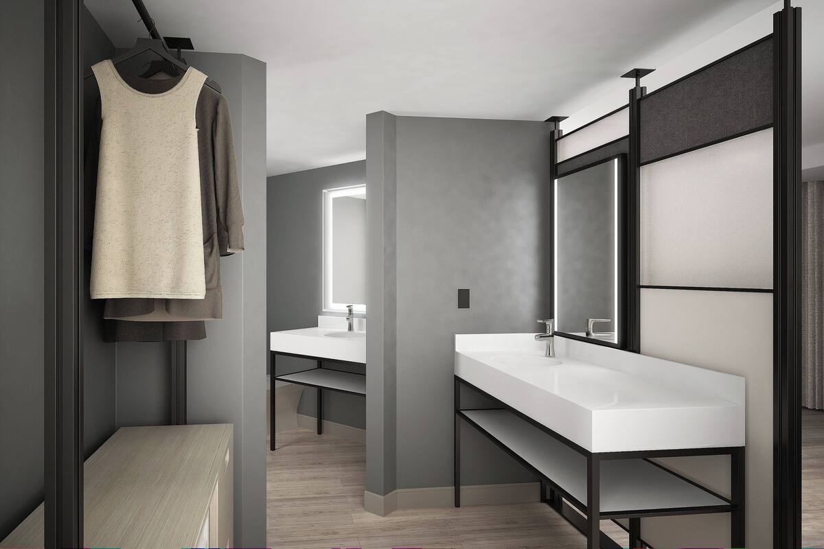 hypo-allergenic bedding, in-room safe, blackout curtains