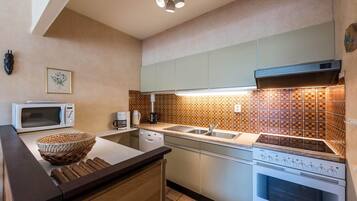 Căn hộ, 2 phòng ngủ (Zandstuyver 102) | Bếp riêng | Tủ lạnh, lò vi sóng, lò nướng, bếp nấu