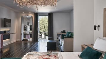 Free minibar items, in-room safe, desk, blackout curtains