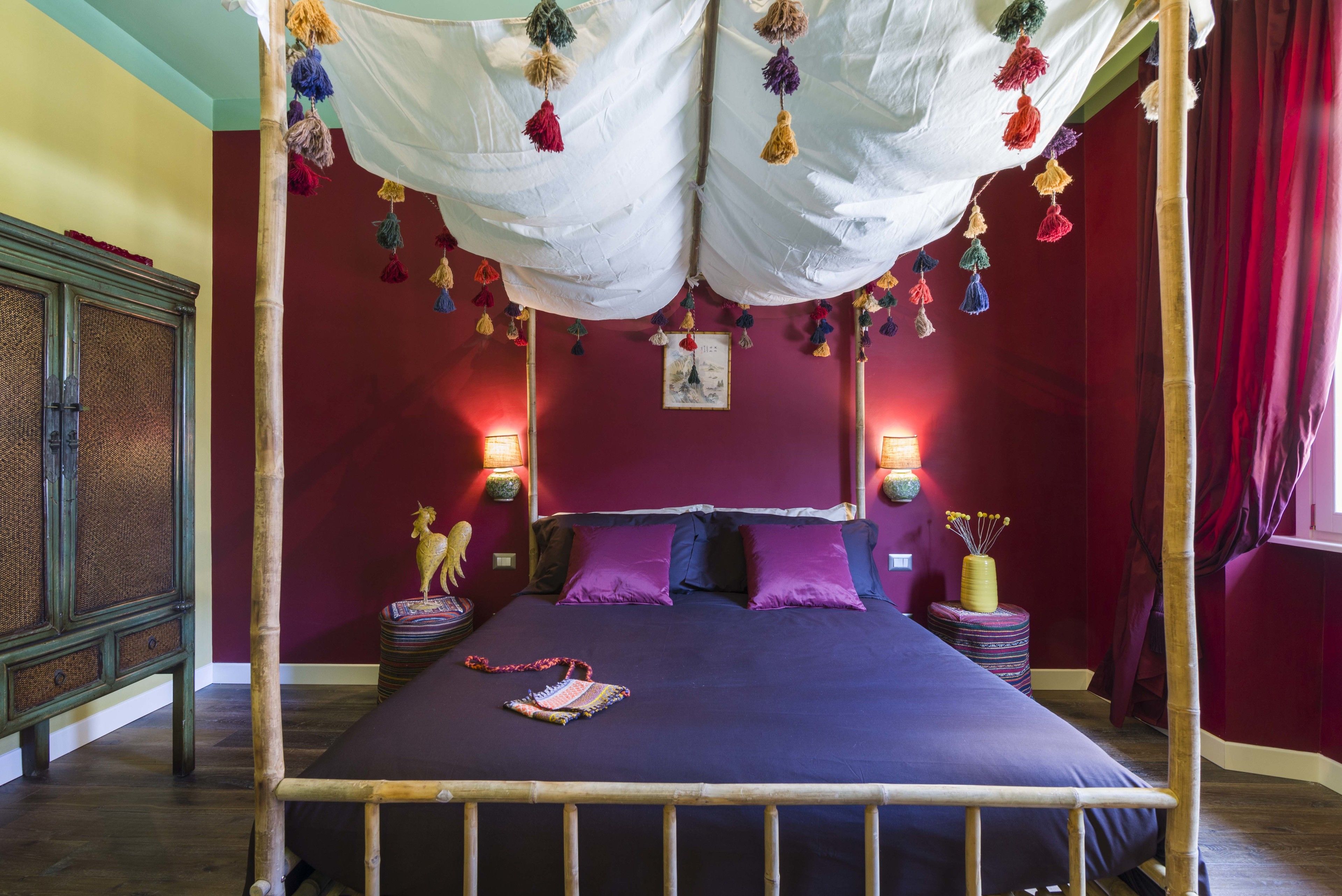 舒适三人房, 城市景观 (Bohémienne) | 高档床上用品、羽绒被、客房内保险箱、特色装修