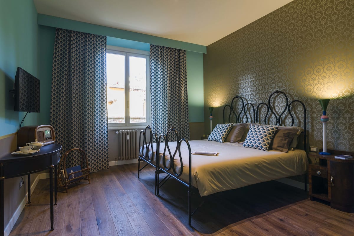 Elite-Doppel- oder -Zweibettzimmer, Gartenblick (Eclettica) | 1 Schlafzimmer, hochwertige Bettwaren, Daunenbettdecken, Zimmersafe