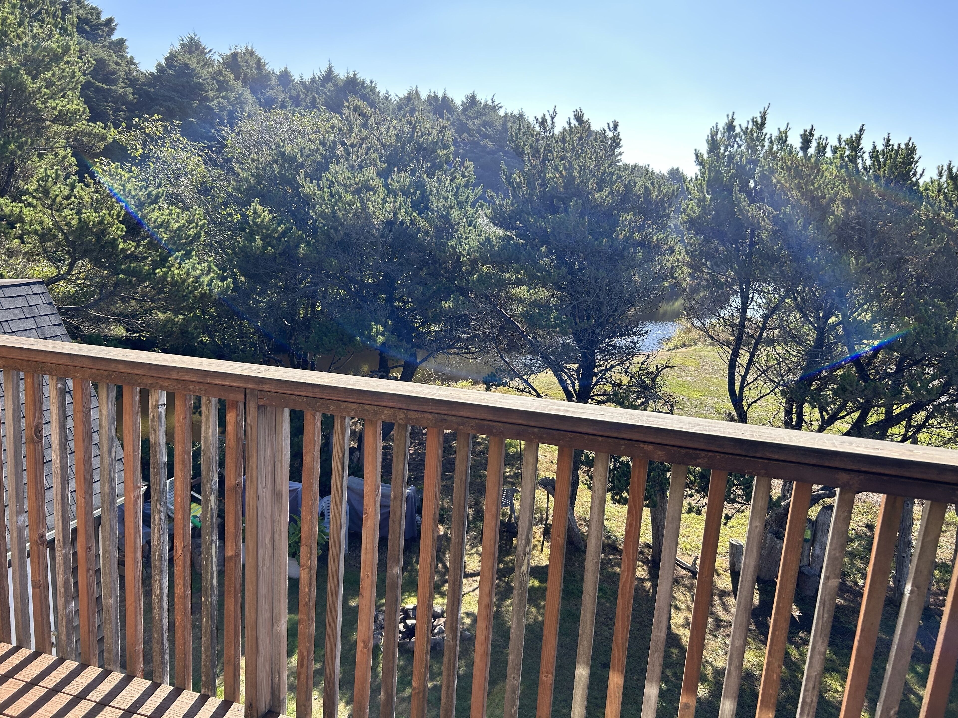 View of the Moclips River from the upper deck.