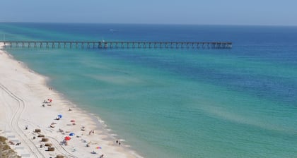 Tidewater 1BR 2bath Gulf Front Condo on 12th Floor-Walking distance to Pier Park