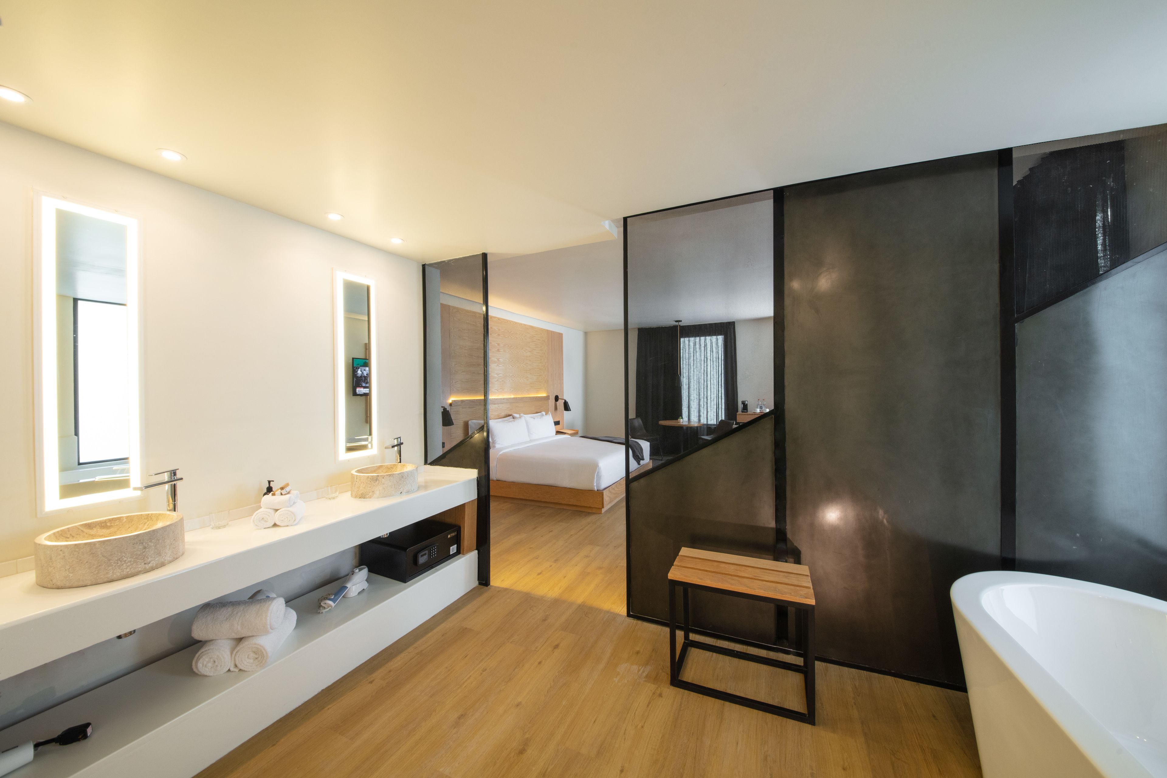 in-room safe, desk, blackout curtains, soundproofing