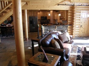 TV, fireplace, DVD player, books