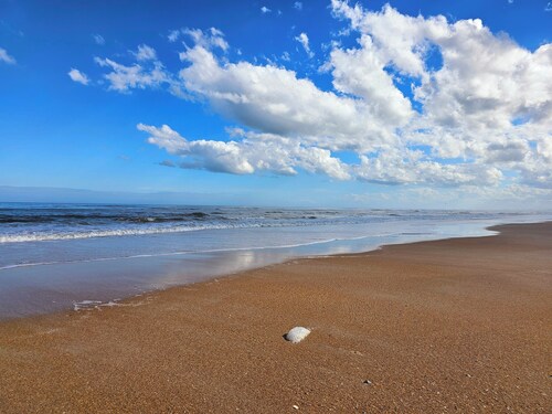 6 MIN WALK TO THE BEACH -HEATED POOL  Quiet 2BR, 2.5BA 5-star Reviews!