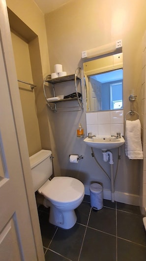 Free toiletries, hair dryer, towels