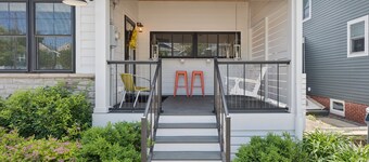 Michigan City Beach House mit privatem Innenhof und Gas-Feuerstelle