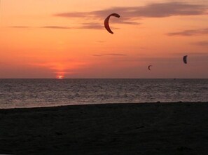 Hatteras Island is a great place to kite board (taken at kite point)