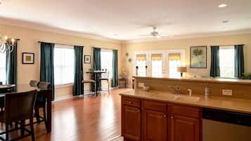Fridge, microwave, oven, highchair