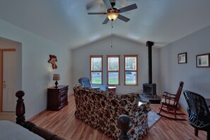 TV, fireplace, DVD player