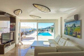 Villa, 4 Bedrooms, Private Pool | Living area | Flat-screen TV - Villa Kızıltas 2 (Kas)