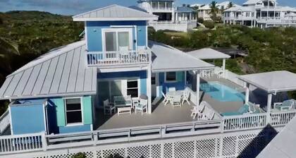 FANGEN SIE EINE WELLE BAHAMAS-3BR / 2 BAD, POOL, PANORAMA-WASSERBLICK & GOLFWAGEN *