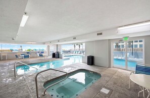 Indoor pool, a heated pool