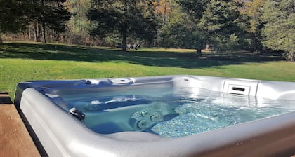 Mit Blick auf die Hütte - Blick auf den Keuka-See - großer Whirlpool, zentrale Luft, privater Rahmen