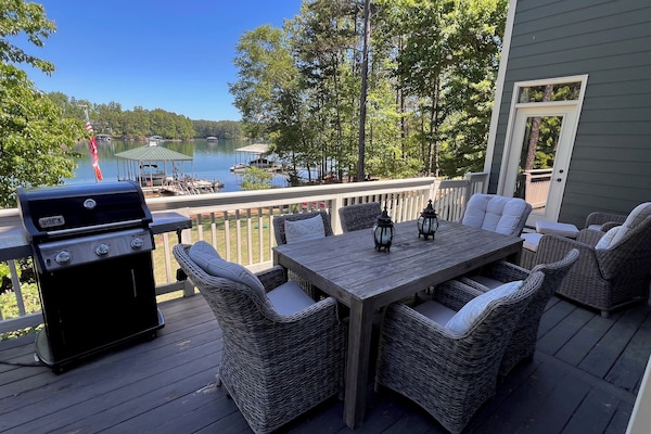 Enjoy back deck with new Weber grill