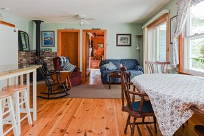 Televisión, chimenea, reproductor de DVD y juguetes 