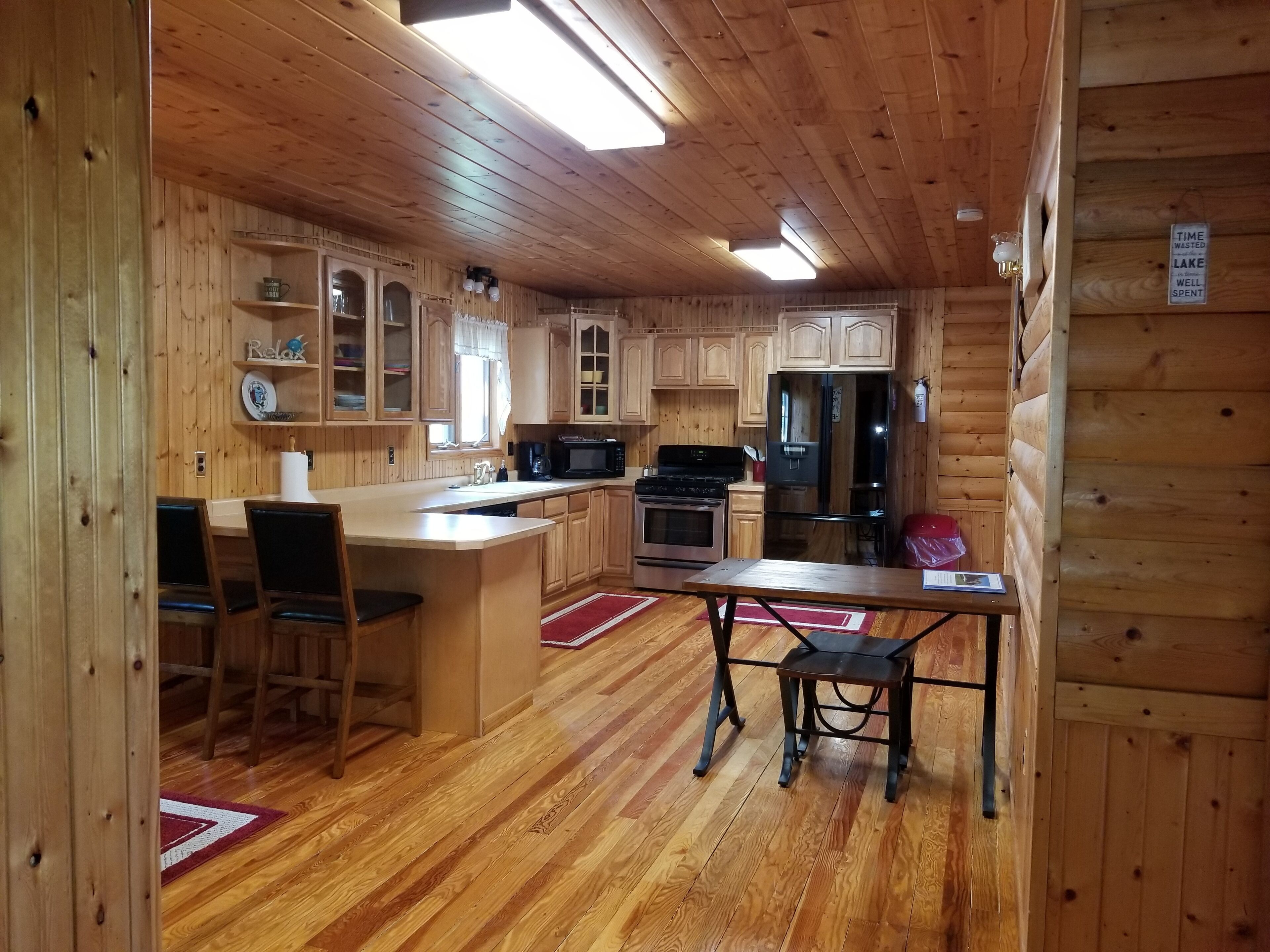 Large Log Cabin located on nearly 2 acres across the road from East Lake Okoboji