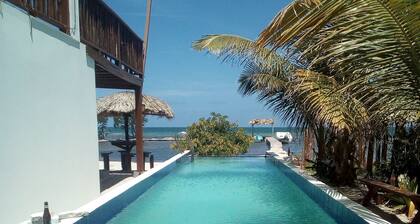 Secluded Beachfront Home / Pool, Dock, Rooftop Views