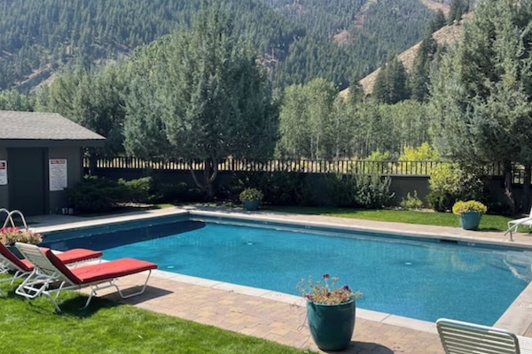 Una piscina riscaldata