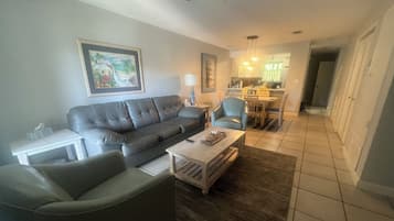 Smart TV, DVD player, table tennis, books