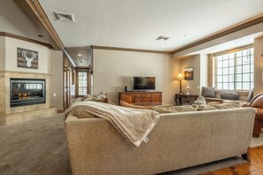 Téléviseur à écran plat, foyer