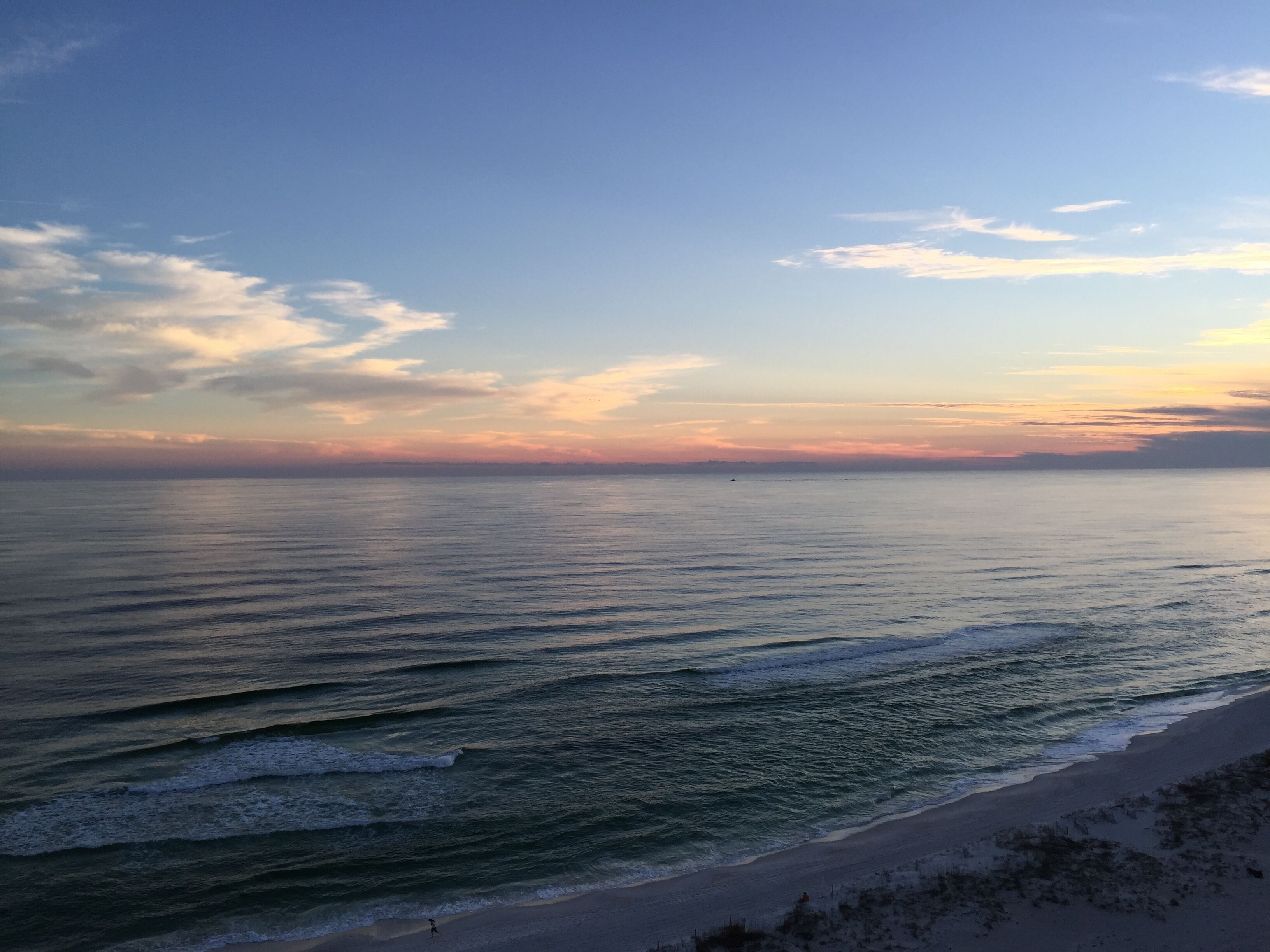 Gorgeous Gulf Front View Right on the White Sands of Pensacola Beach.