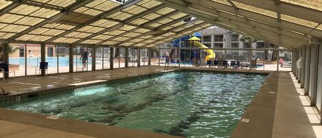 Indoor pool, outdoor pool