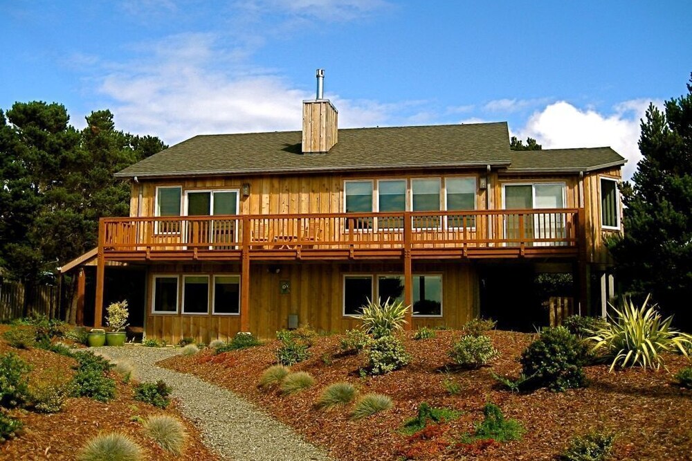 Dacha , a beautiful two story home with a direct ocean view.