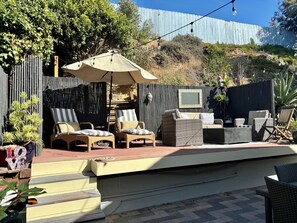 Terrace/patio - PetFriendly/Hot Tub/Week/Month discounts, 2 miles to beach (Encinitas)