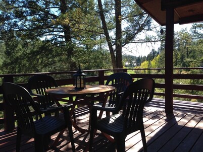 Magnificent View, In the woods! By Lodge & Golf course! Just Remodeled ceiling! 