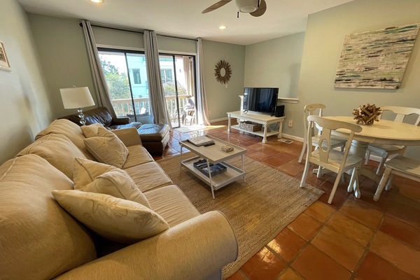 Upstairs family room. TV has full cable line up and streaming services.