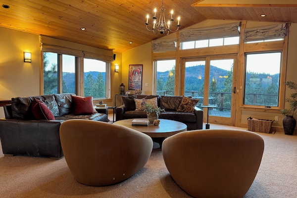 Smart TV, fireplace, DVD player, books