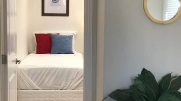 2 bedrooms, iron/ironing board, travel crib, free WiFi