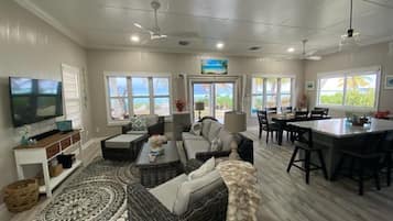 TV connectée, lecteur de DVD, livres