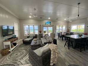 TV connectée, lecteur de DVD, livres