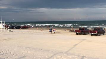 Beach nearby, sun-loungers