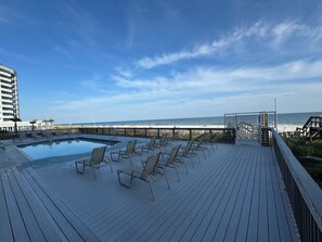 A heated pool